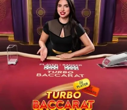 Turbo Baccarat slot logo by Pragmatic Play at HotSlots